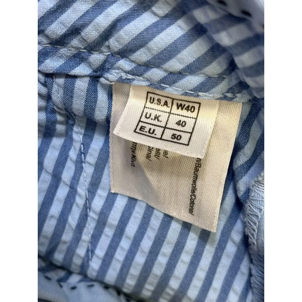 Brooks Brothers 1818 Chino Pants Mens Size 40 Blue Cotton Casual